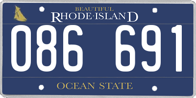RI license plate 086691