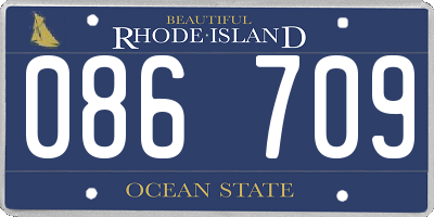 RI license plate 086709
