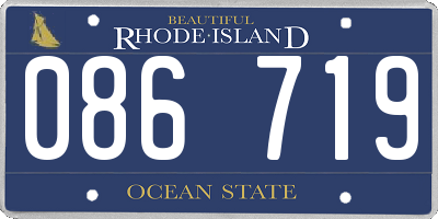 RI license plate 086719