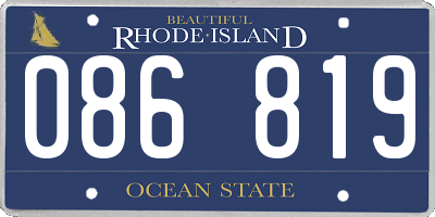 RI license plate 086819