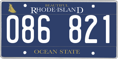 RI license plate 086821