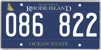 RI license plate 086822