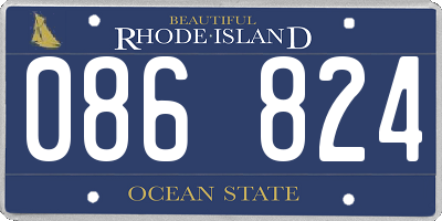 RI license plate 086824