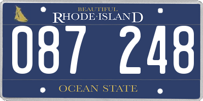 RI license plate 087248
