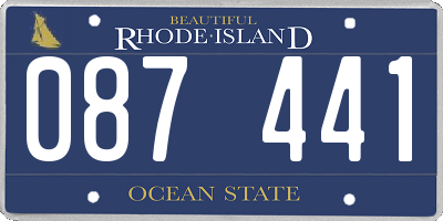RI license plate 087441
