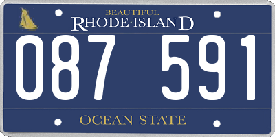 RI license plate 087591