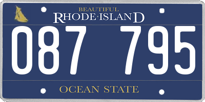 RI license plate 087795