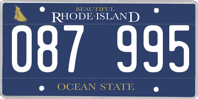 RI license plate 087995