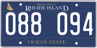 RI license plate 088094