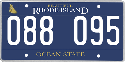 RI license plate 088095