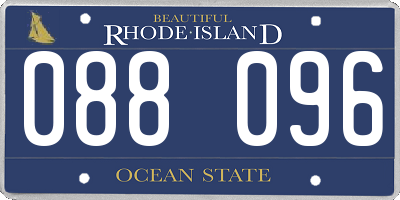 RI license plate 088096