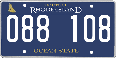 RI license plate 088108