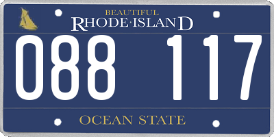 RI license plate 088117