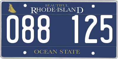 RI license plate 088125