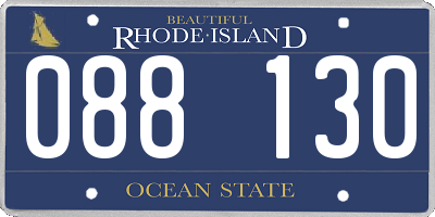 RI license plate 088130