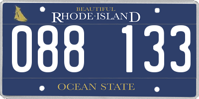 RI license plate 088133