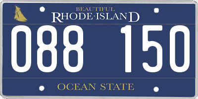 RI license plate 088150