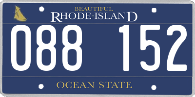 RI license plate 088152