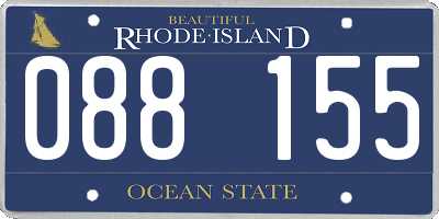 RI license plate 088155