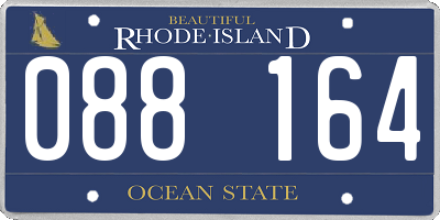 RI license plate 088164