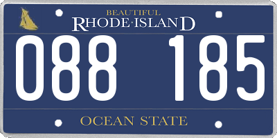 RI license plate 088185