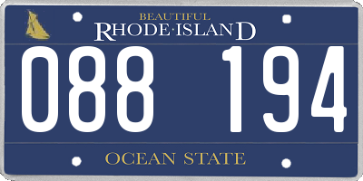 RI license plate 088194
