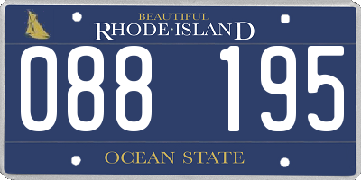 RI license plate 088195