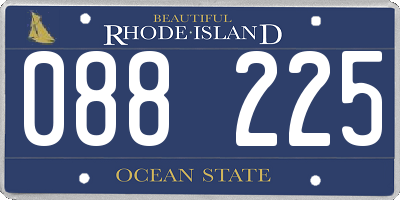 RI license plate 088225