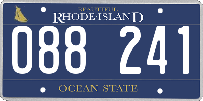 RI license plate 088241