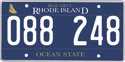 RI license plate 088248