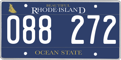 RI license plate 088272