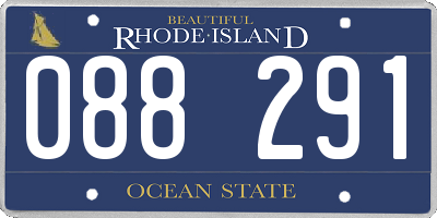 RI license plate 088291