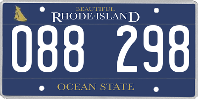 RI license plate 088298