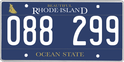 RI license plate 088299