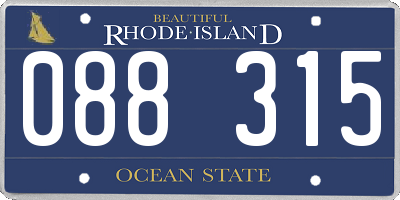 RI license plate 088315