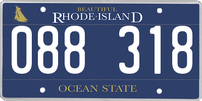 RI license plate 088318