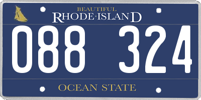 RI license plate 088324