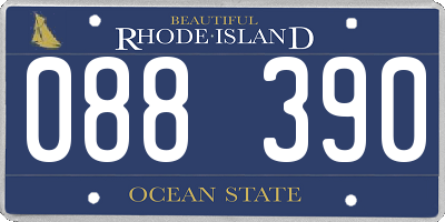 RI license plate 088390