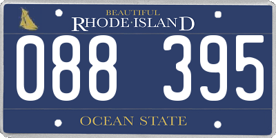 RI license plate 088395