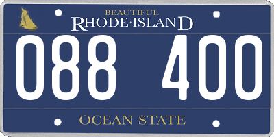 RI license plate 088400
