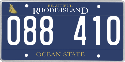 RI license plate 088410
