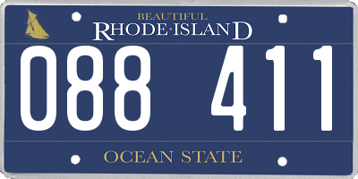 RI license plate 088411