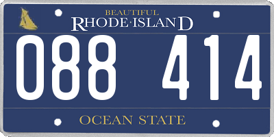 RI license plate 088414