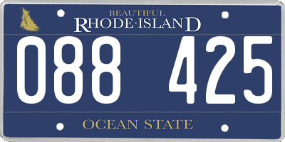 RI license plate 088425