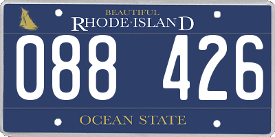 RI license plate 088426