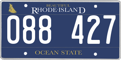 RI license plate 088427