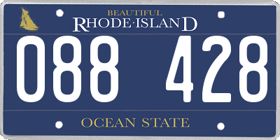 RI license plate 088428