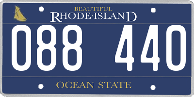 RI license plate 088440
