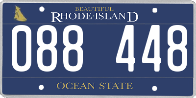RI license plate 088448