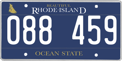 RI license plate 088459